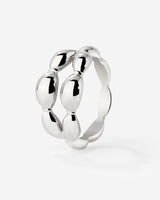 Graceful Curves Ring Silber