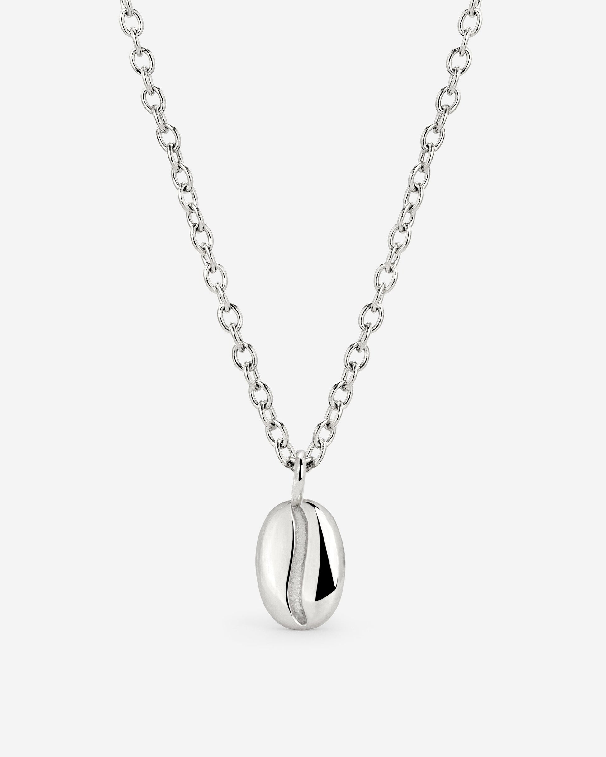 Golden Bean Necklace Silber