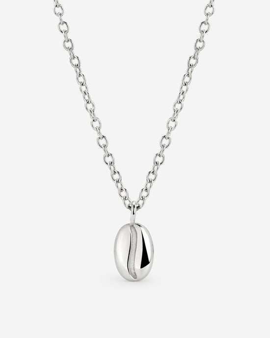 Golden Bean Necklace Silber