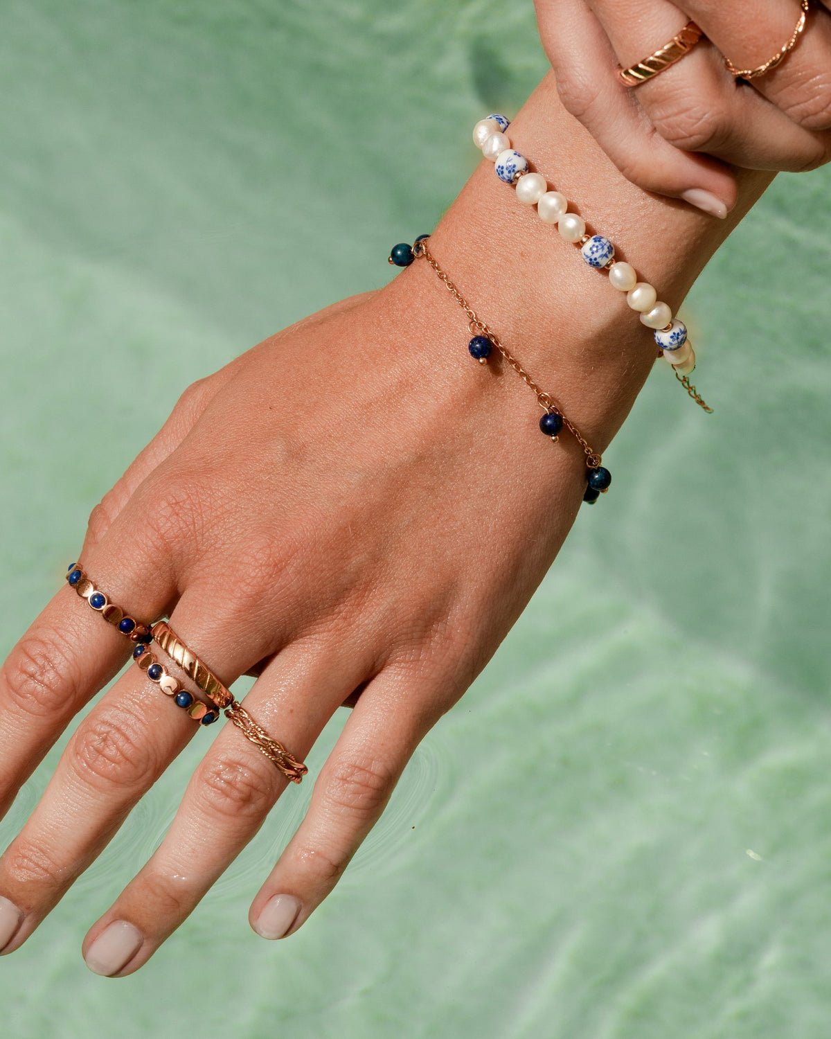 Blue Bay Ring Roségold