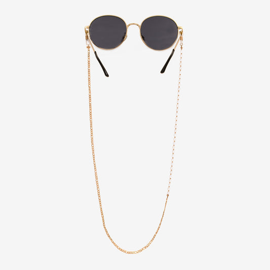 Pearly Sunglasses Chain Roségold