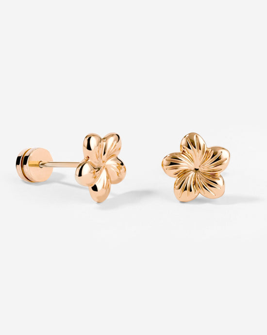 Floral Glow Studs Roségold