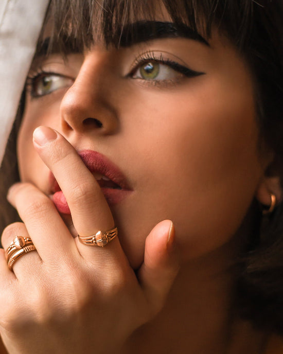 Scarab Ring Roségold