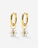 Daisy Hoop Set Small Gold