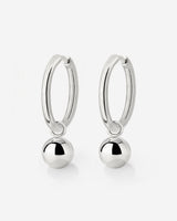 Bubbly Hoop Set Medium Silber