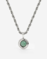 Olive Glow Collana Argento