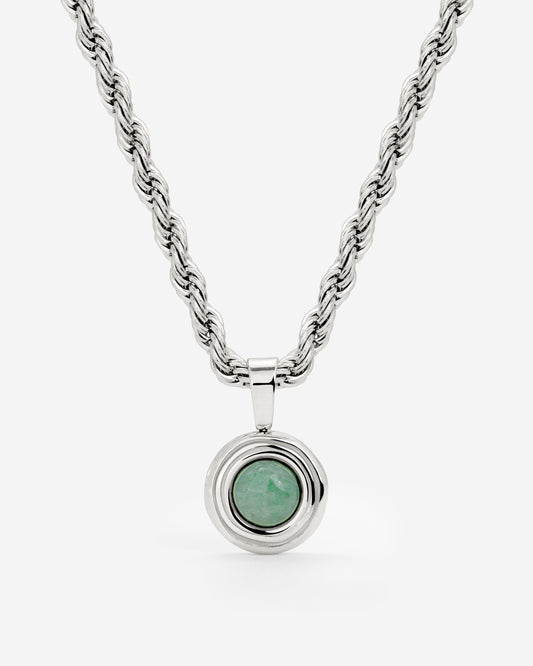 Olive Glow Collana Argento