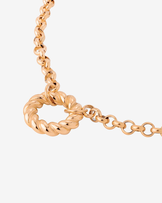 Twisted Donut Necklace Roségold