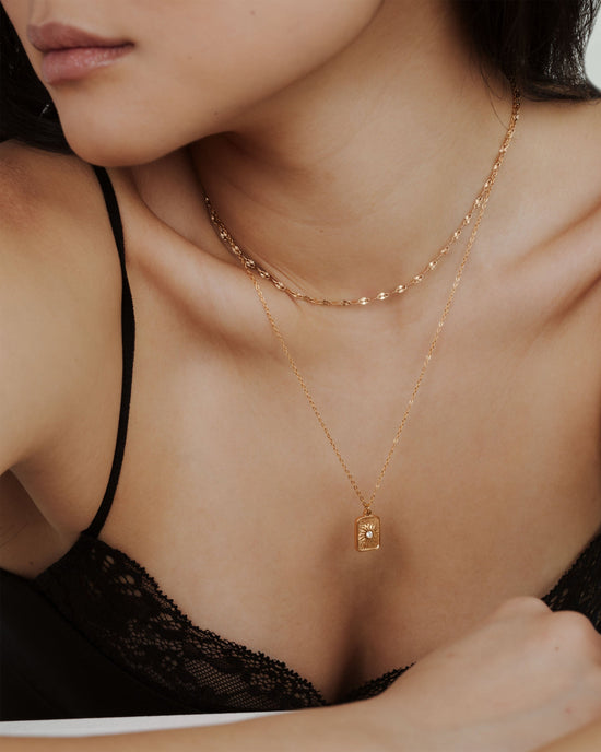 Sun Relic Necklace Roségold