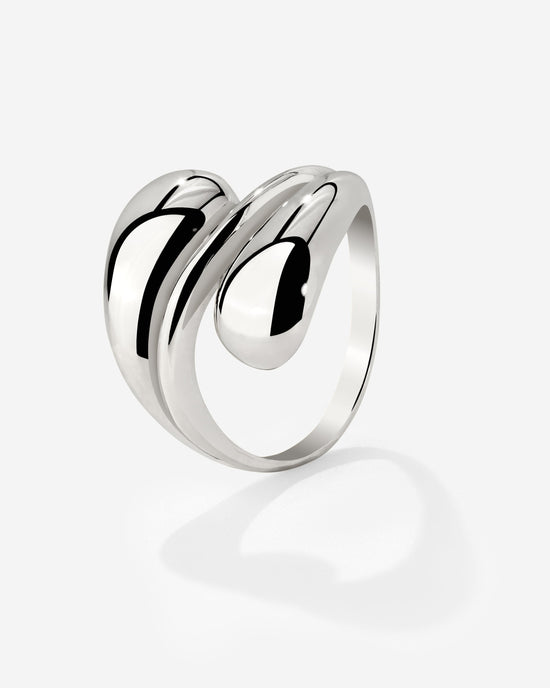 Sculpted Touch Ring Silber