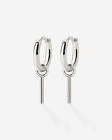 The Spine Hoop Set Baby Silber