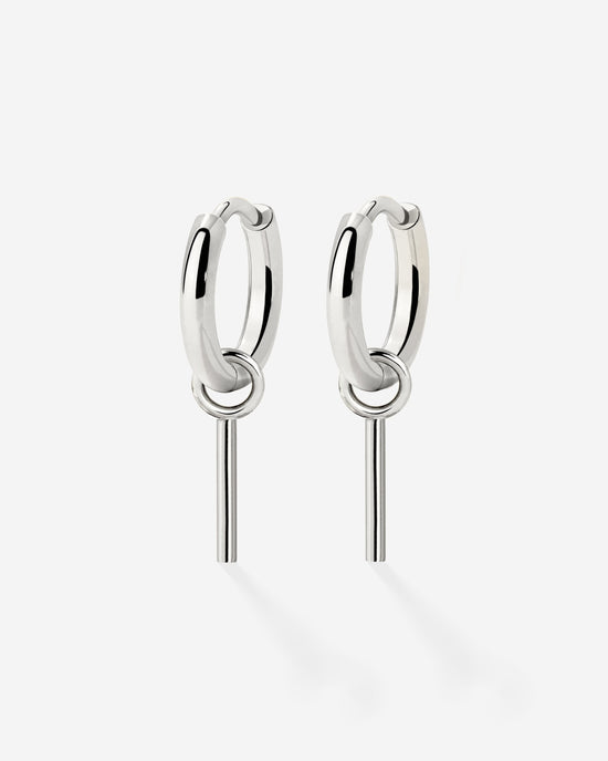 The Spine Hoop Set Baby Silber