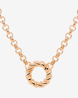 Twisted Donut Necklace Roségold