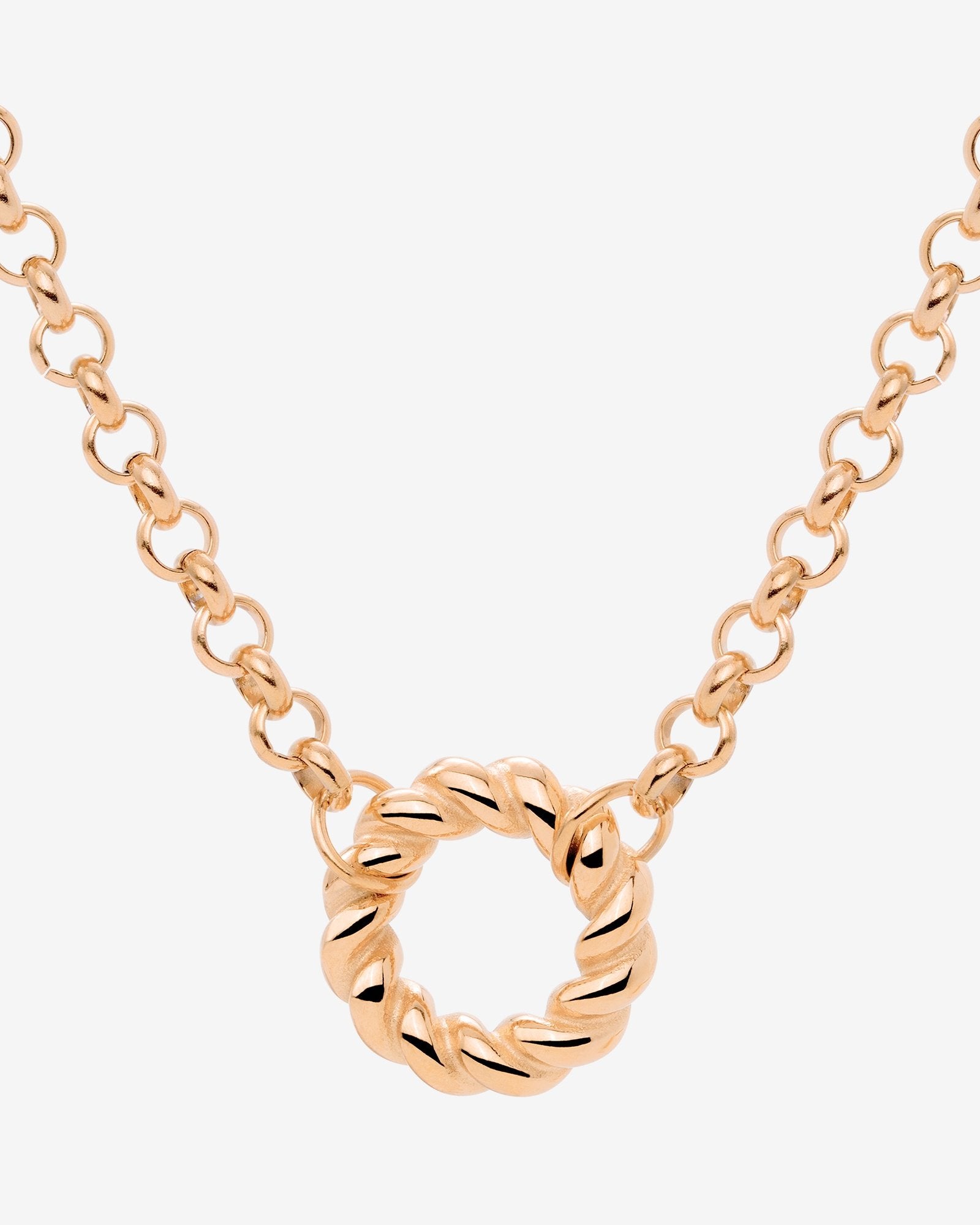 Twisted Donut Necklace Roségold