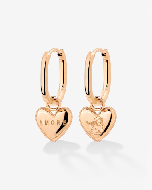 Amore Mio Oval Hoop Set Baby Roségold
