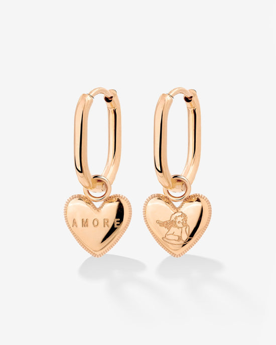 Amore Mio Oval Hoop Set Baby Roségold