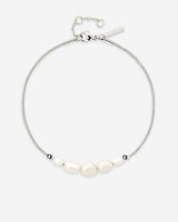 Pearlessence Anklet Silber