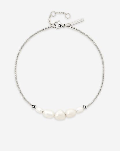 Pearlessence Anklet Silber