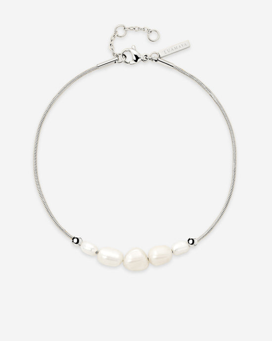 Pearlessence Anklet Silber