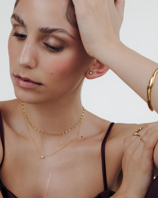Dream Pearl Studs Gold
