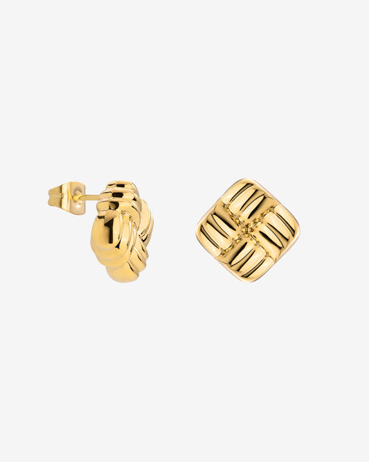 Granny Button Studs Small Gold