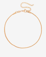 Criss Cross Chain Anklet Roségold