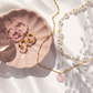 Rose Flower Necklace Gold