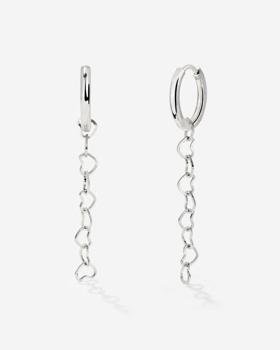Heart after Heart Hoop Set Small Silber