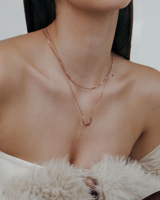 Icicle Necklace Roségold