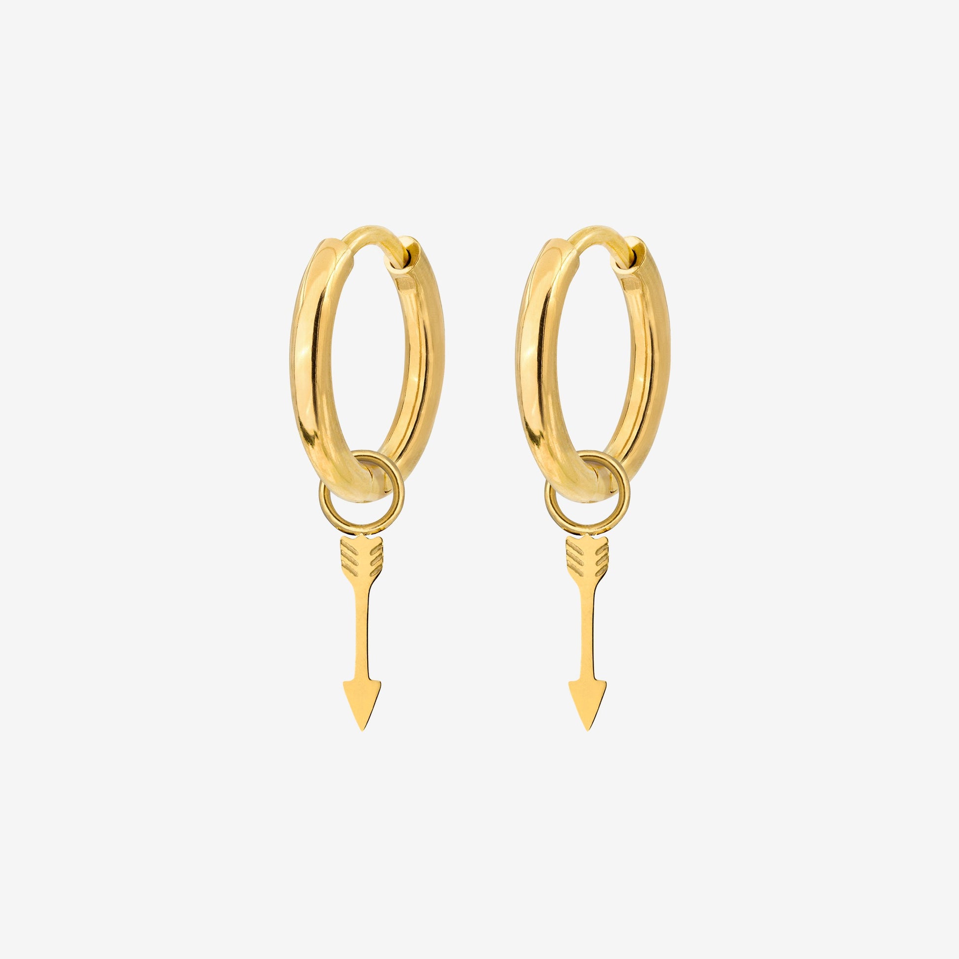Cupid Arrow Hoopies Gold