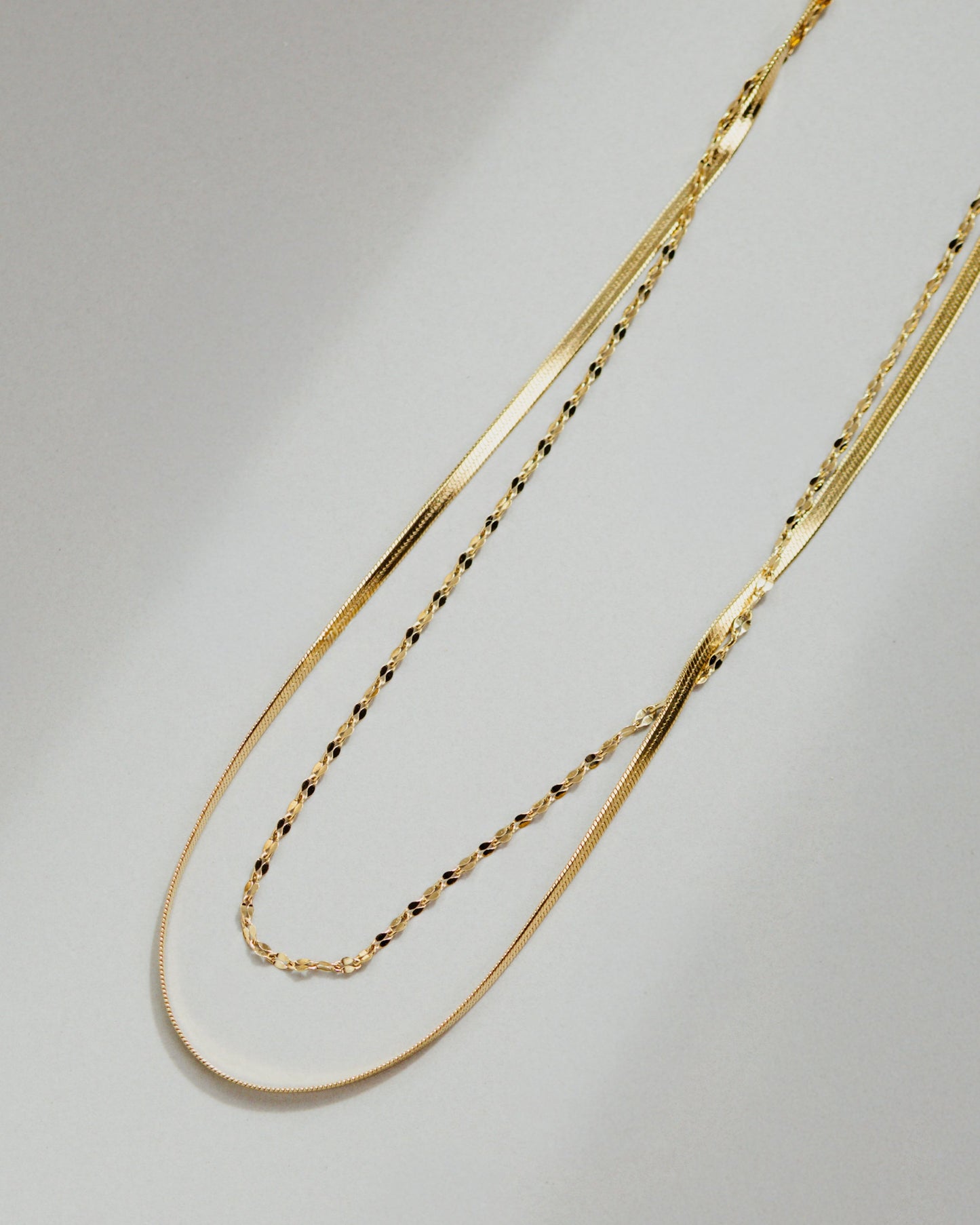 Aligned Double Necklace