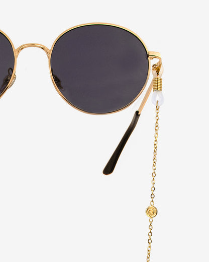 Swirl'n Sunglasses Chain Gold