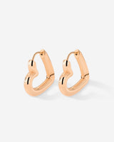 Phat Heart Hoops Small Roségold