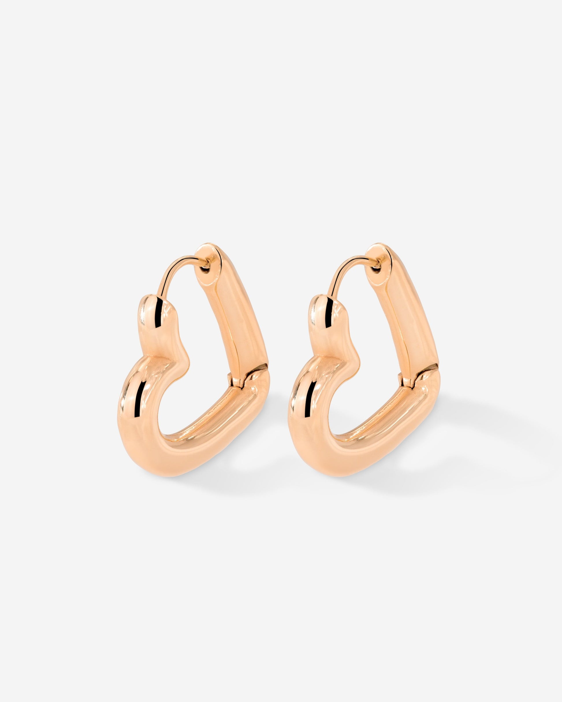 Phat Heart Hoops Small Roségold