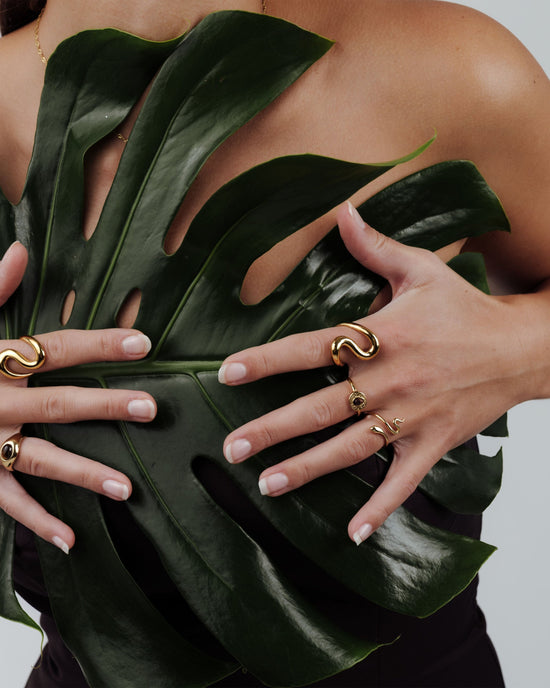 Coiled Ring Gold