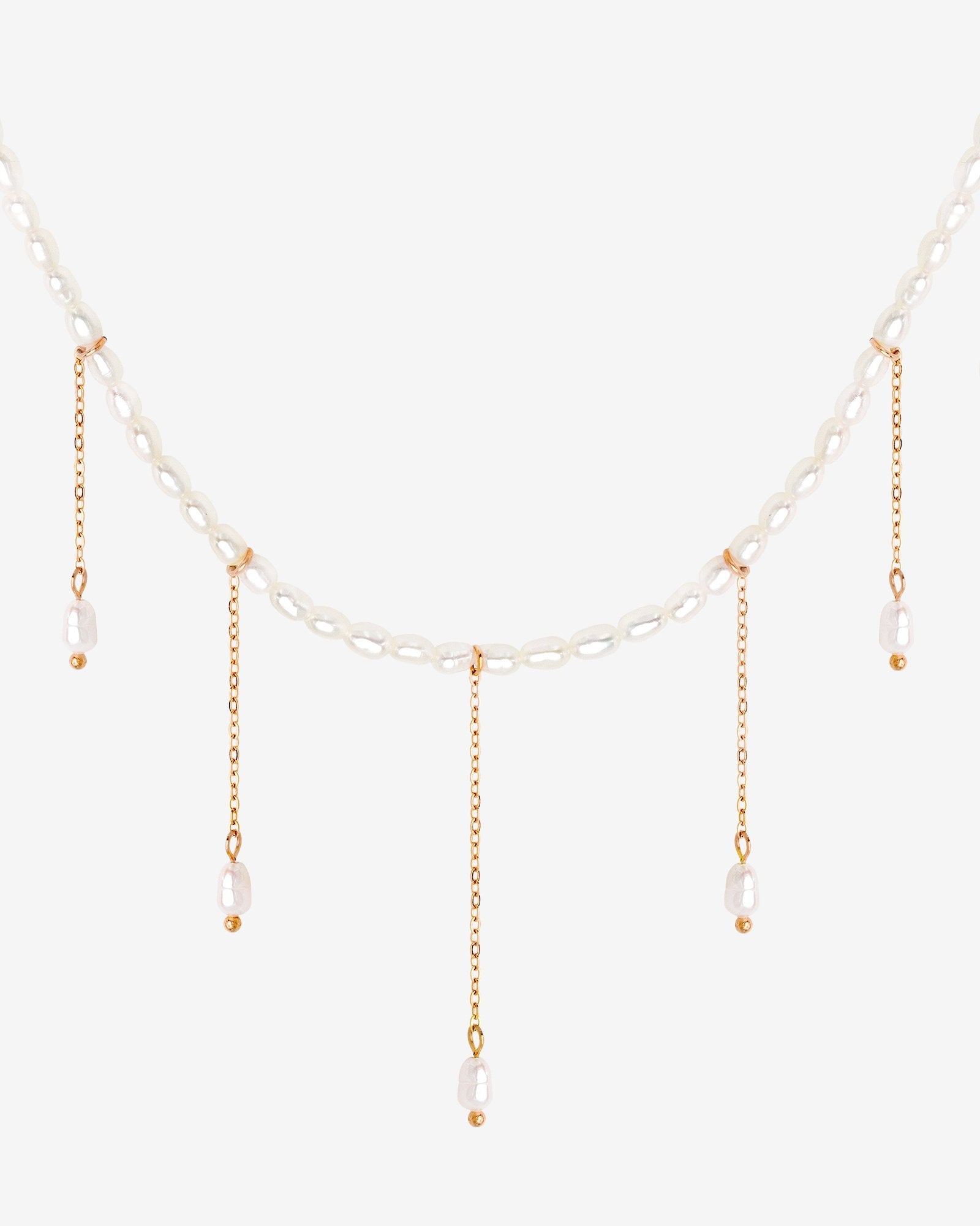 Lolas Love Pearl Power Necklace Roségold