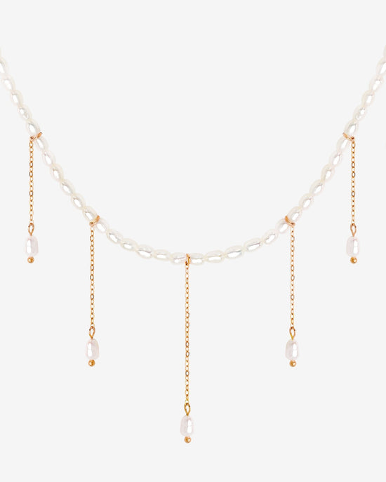 Lolas Love Pearl Power Necklace Roségold