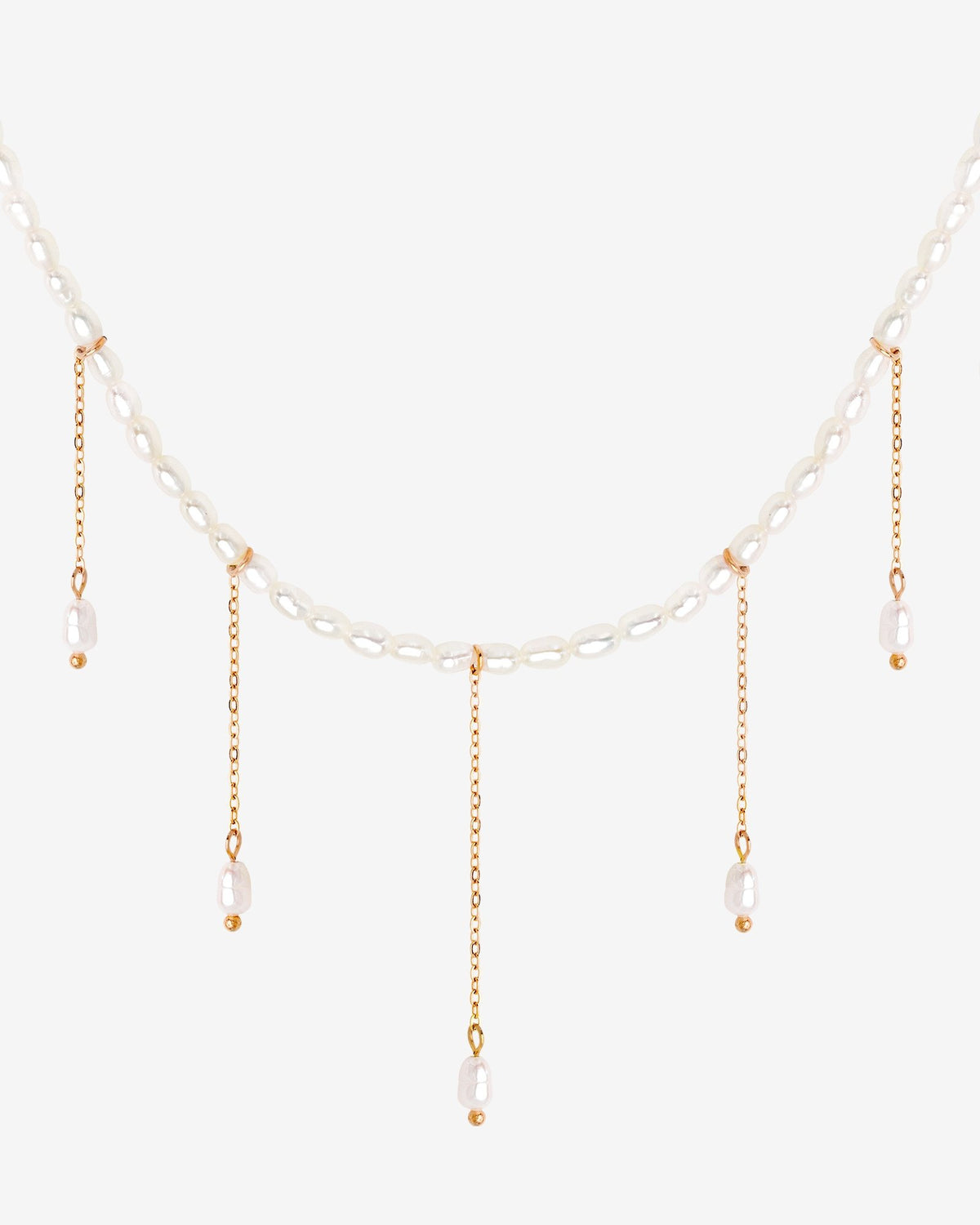 Lolas Love Pearl Power Necklace Roségold