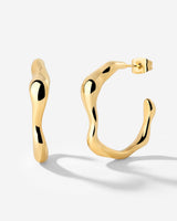 Solar Wave Hoops Studs Large