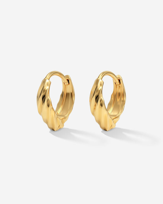 Mini Twist Hoops Gold