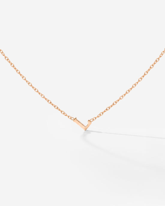 Tiny Letter Necklace