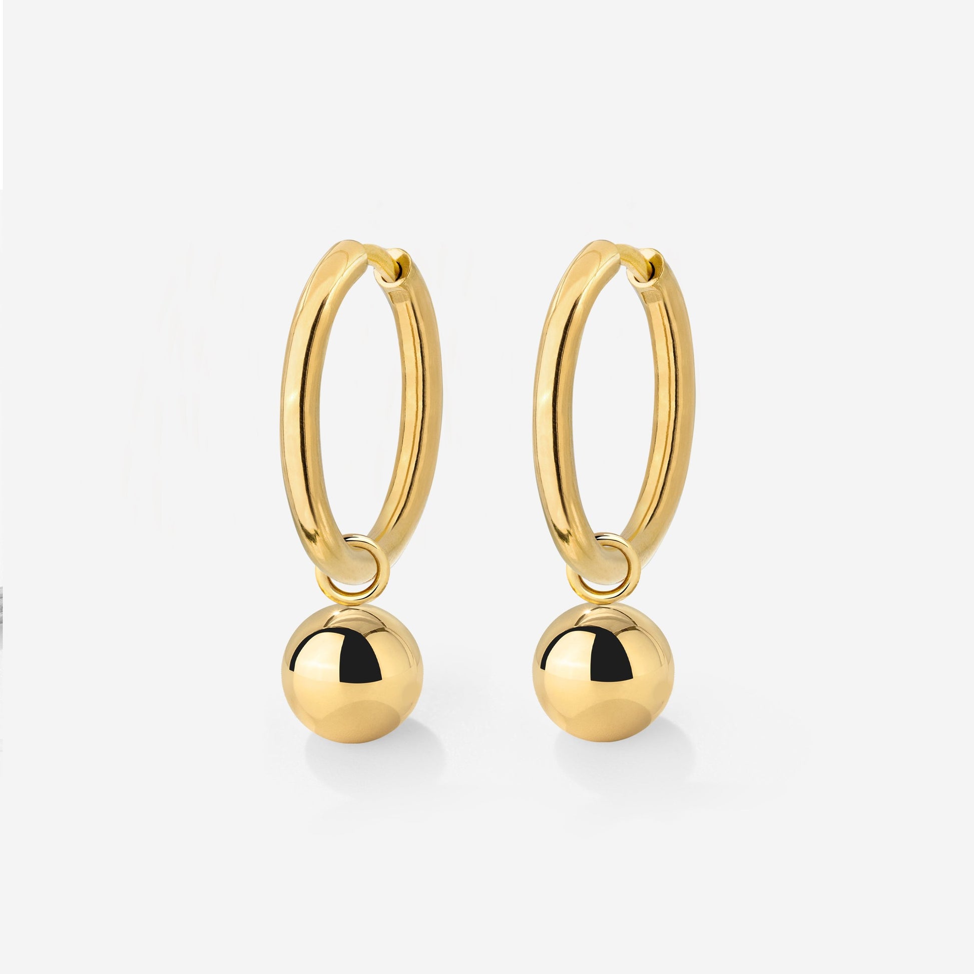 Bubbly Hoop Set Medium Gold