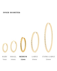 Twisted Hoop Set Medium