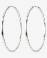 Extra Maxi Hoops Silber
