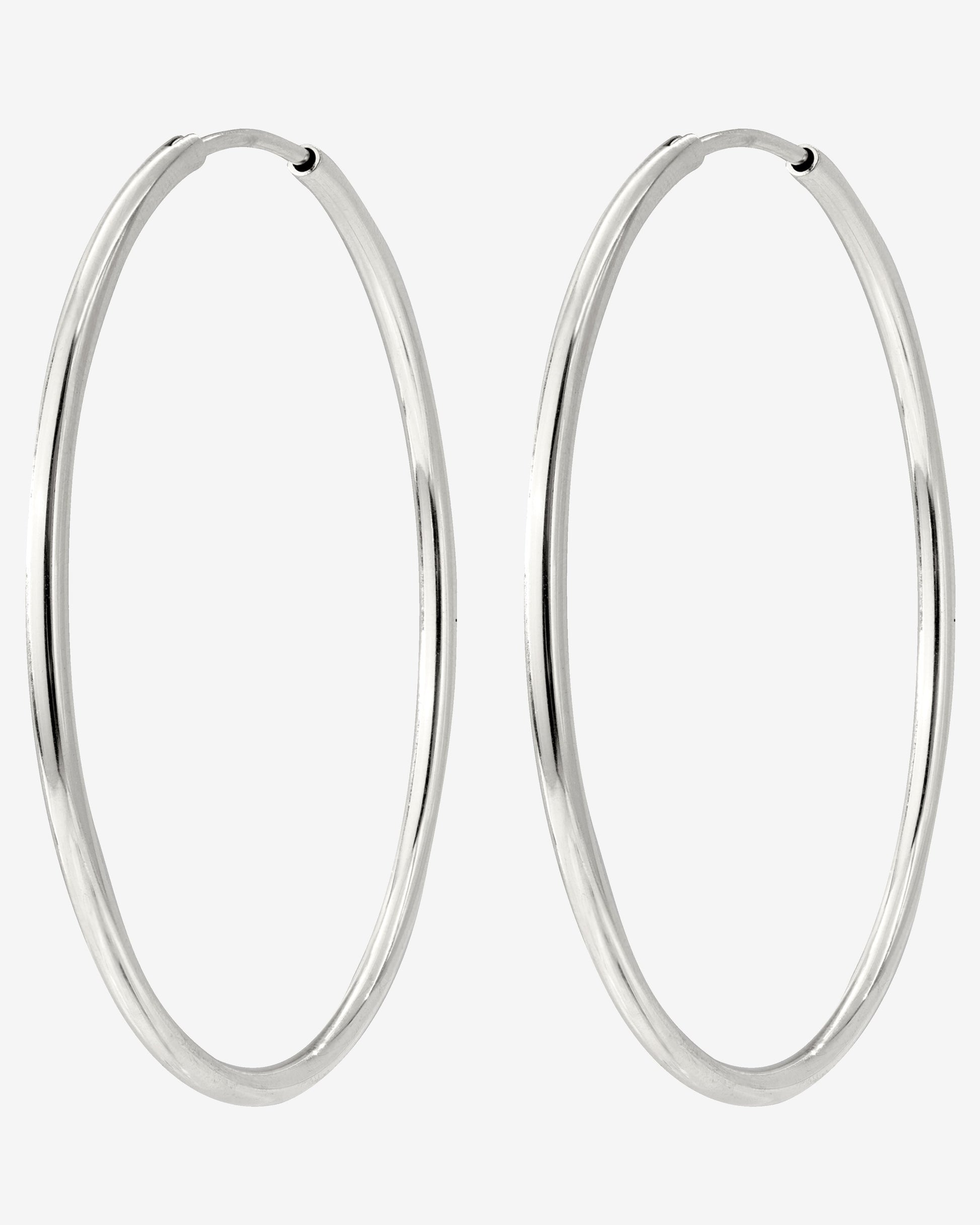Extra Maxi Hoops Silber