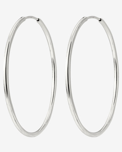 Extra Maxi Hoops Silber