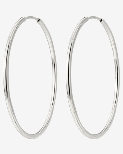 Extra Maxi Hoops Silber