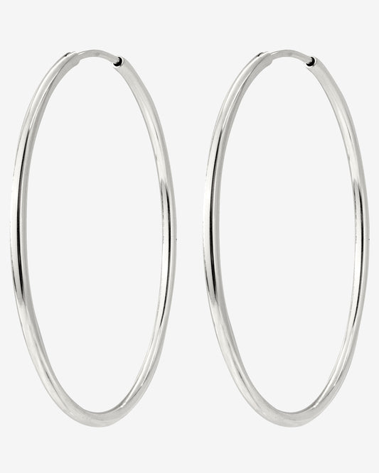 Extra Maxi Hoops Silber