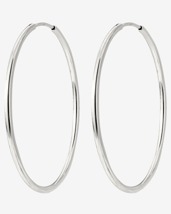 Extra Maxi Hoops Silber