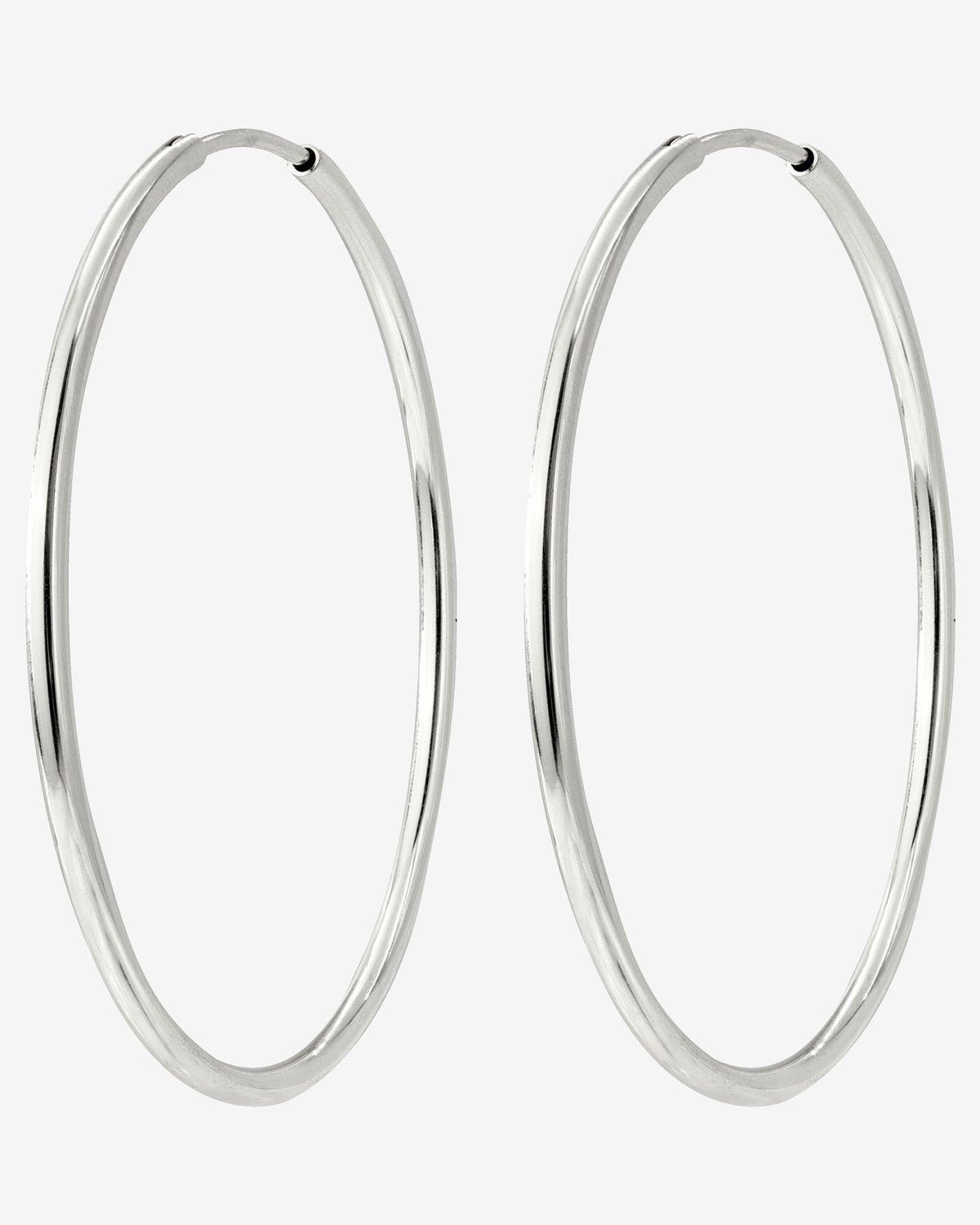 Extra Maxi Hoops Silber